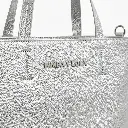 Bolso Tote asas dobles y logo métalico (Inspiración Bimba y Lola) Plata 01.webp