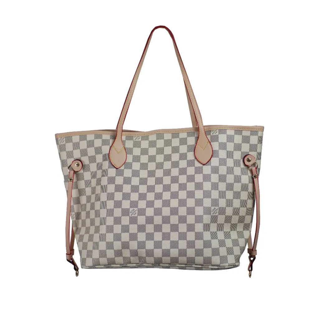 Bolso Louis Vo Shopper cuadros - Inspiración Louis Vuitton) Color beige 02.webp