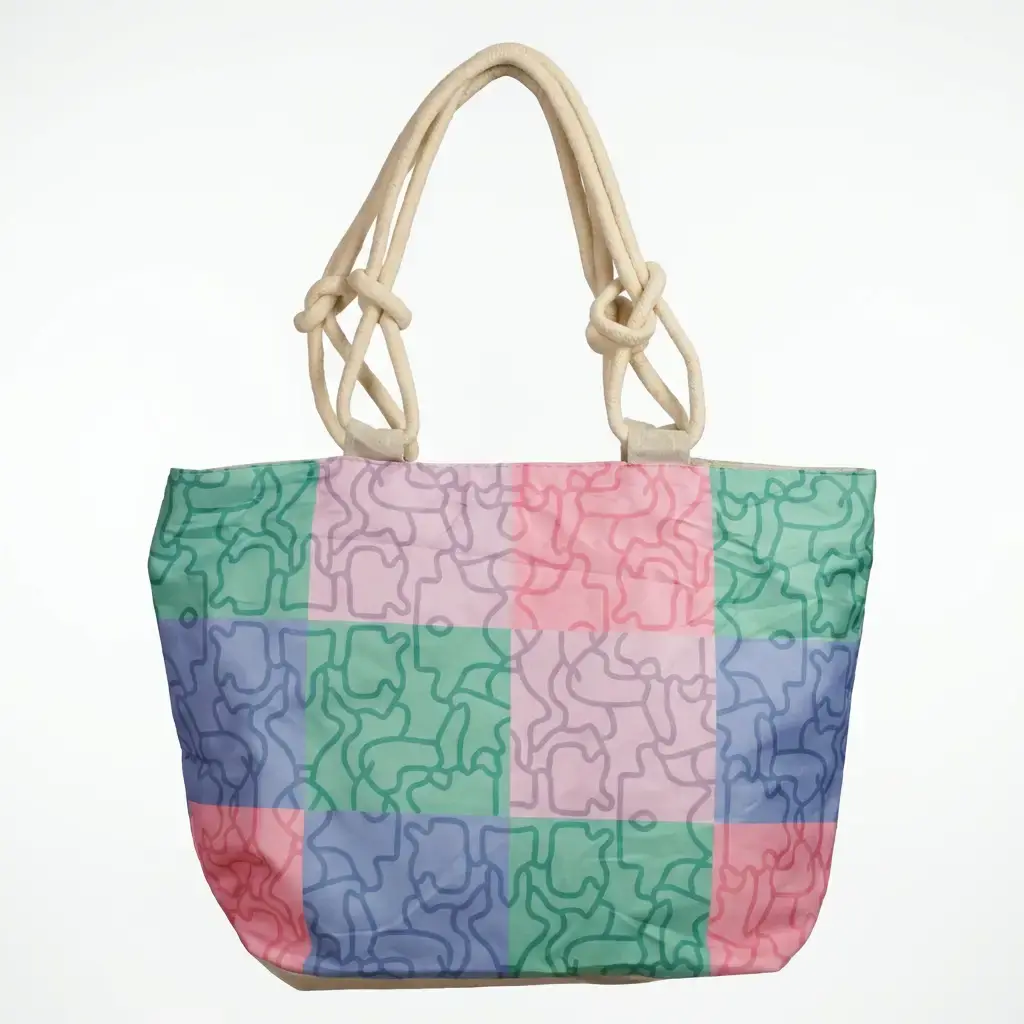 Bolso Shopper para playa Patchwork 03.webp