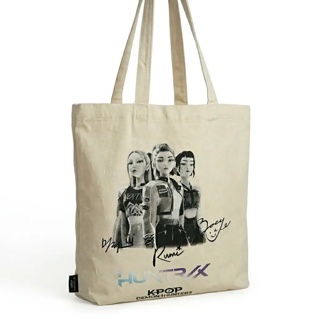Bolsa Tote Beige K-Pop Huntrix 05.webp