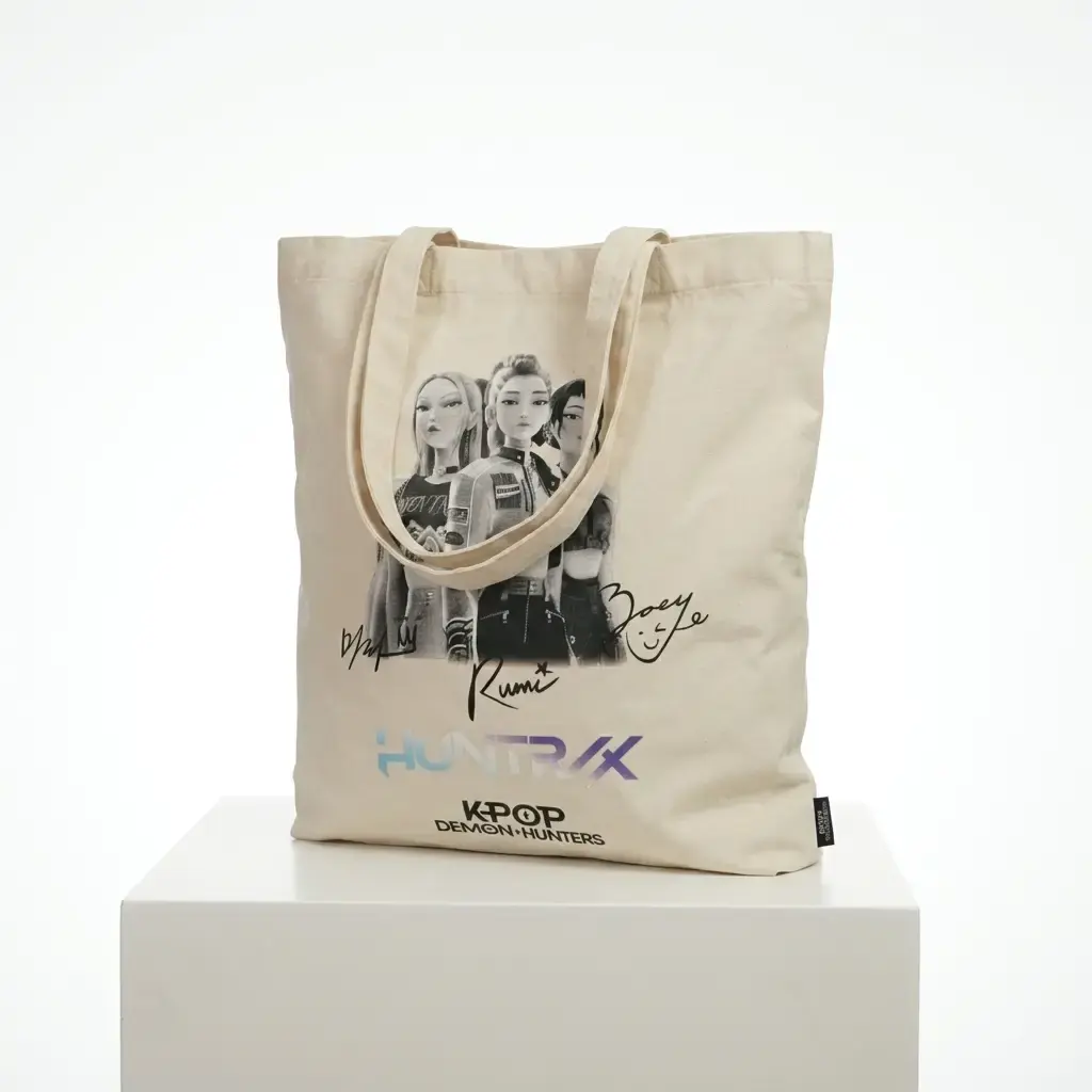 Bolsa Tote Beige K-Pop Huntrix 04.webp