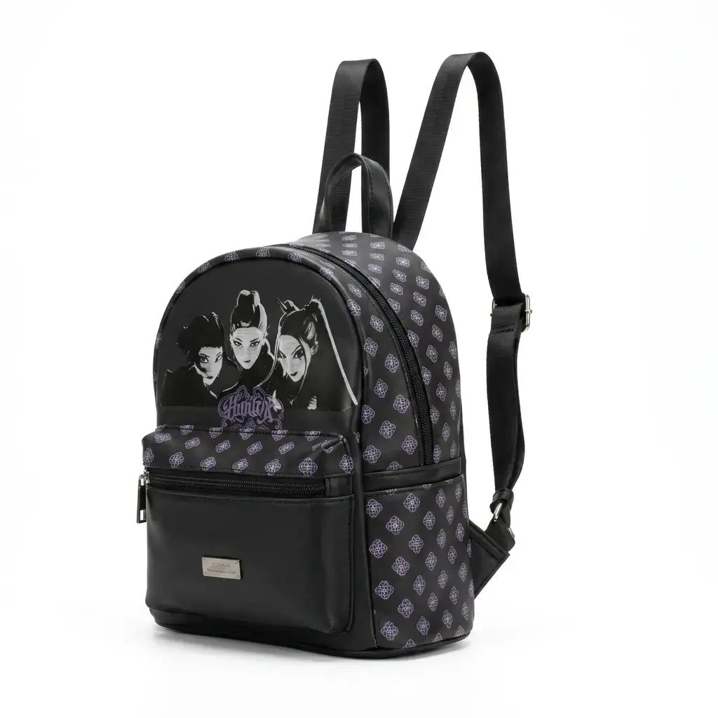 Mini Mochila Infantil Negra K-Pop Demon Hunters 05.webp