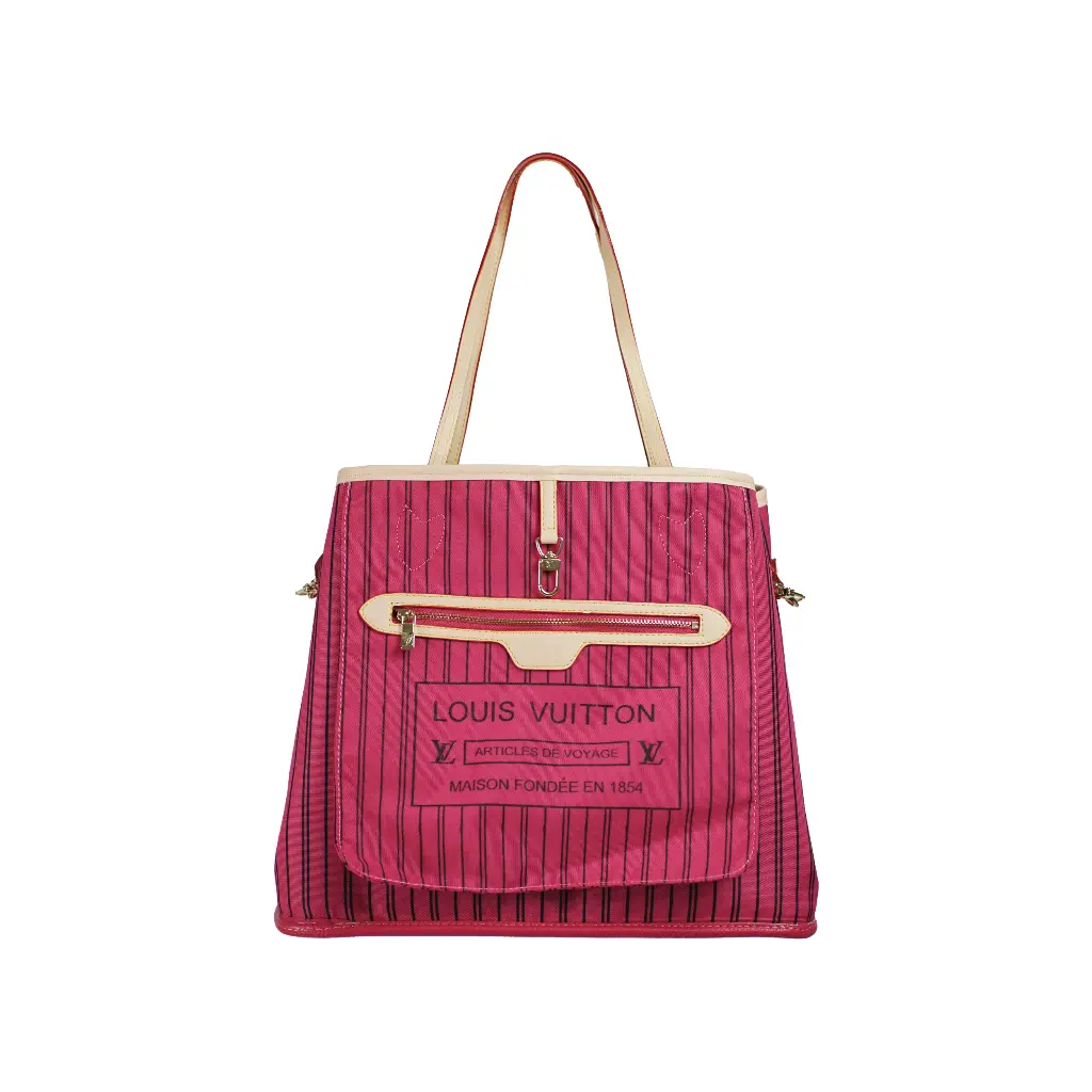 Bolso Louis Vo Shopper monograma - Inspiración Louis Vuitton) Color marron fucsia 05.webp