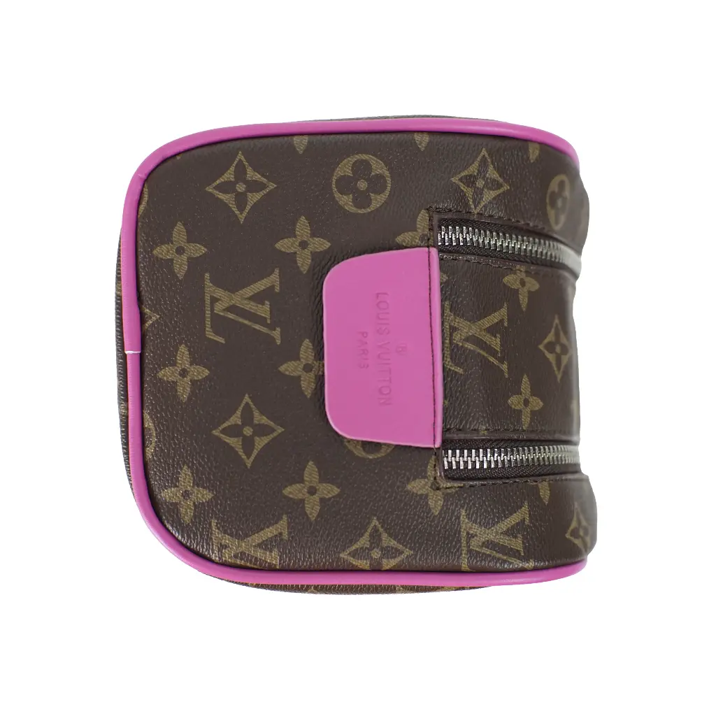 Neceser monograma LV ( Inspiración Louis Vuitton) Color Rosa Marron 03.webp