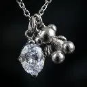 Conjunto colgante y pendientes Bear (Inspiración Tous) 01.webp