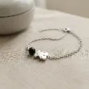 Pulsera Charming motivo oso y una perla negra y plata (Inspiración Tous) 05.webp