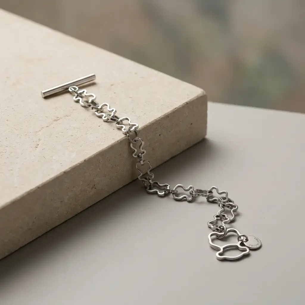 Pulsera diseño carrusel motivos osos (Inspiración Tous) 01.webp
