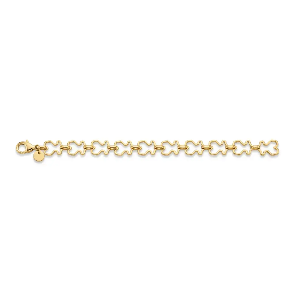 Pulsera diseño eslabones de osos (Inspiración Tous) 05.webp