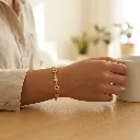 Pulsera iconico motivo oso charms de corazones (Inspiración Tous) 02.webp