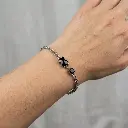 Pulsera motivo de oso onix negro (Inspiración Tous) 02.webp