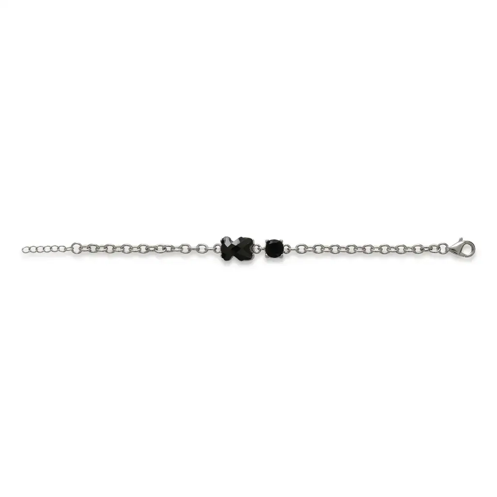 Pulsera motivo de oso onix negro (Inspiración Tous) 06.webp