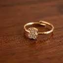Anillo Gen amarillo con motivos de oso y brillantes (Inspiración Tous) 08.webp