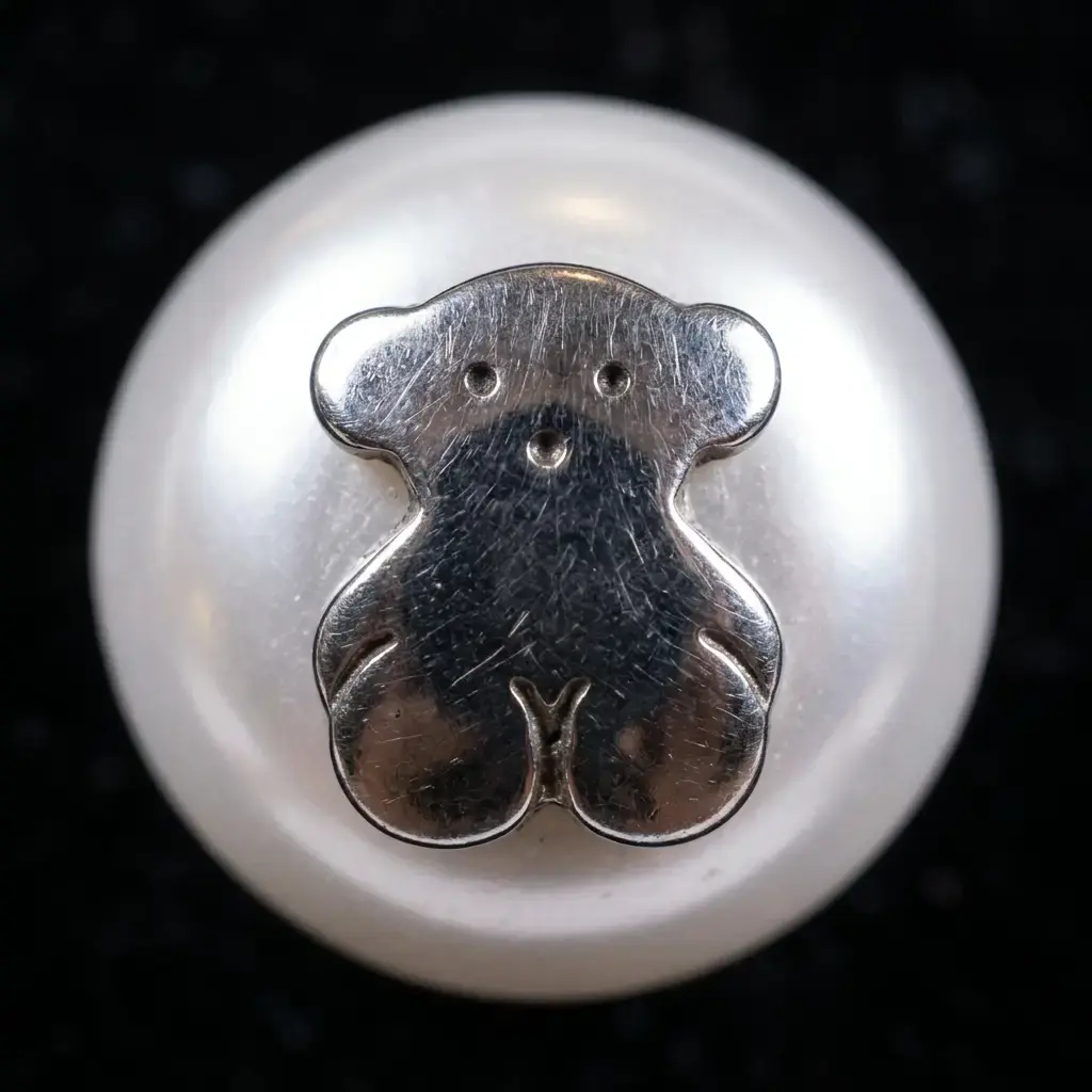 Pendientes Icon Pearl con motivo de oso (Inspiración Tous) 03.webp