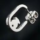 Pendientes Tous Camille aro abierto motivo oso (Inspiración Tous) 04.webp