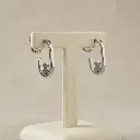 Pendientes Tous Camille aro abierto motivo oso (Inspiración Tous) 01.webp