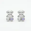 Pendientes de botón Bold Bear osito 3D (Inspiración Tous) 01.webp