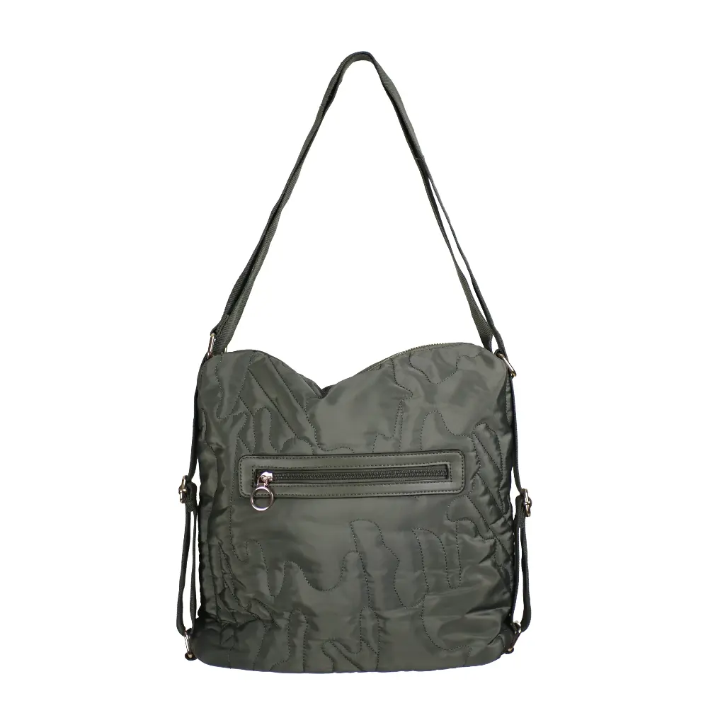 Bolsa mochila acolchada (Inspiración Bimba y Lola) Color verde militar 02.webp