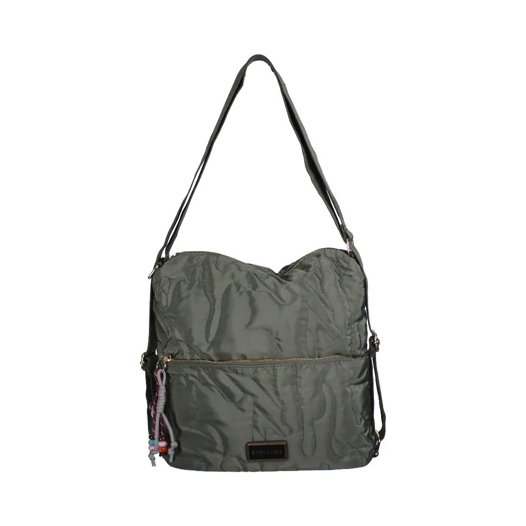 Bolsa mochila acolchada (Inspiración Bimba y Lola) Color verde militar 01.webp