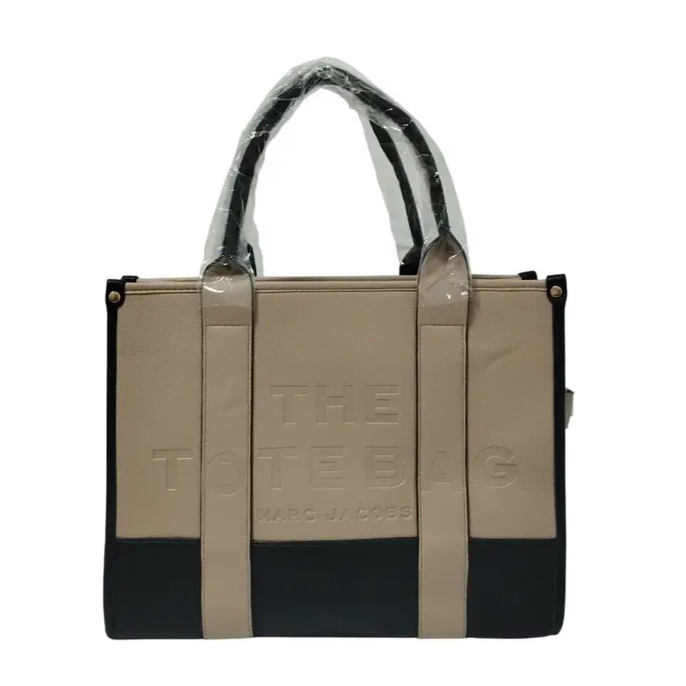 Bolso The Tote Bag - Inspiración Marc Jacobs - The Colorblock - Color Cacao.webp