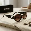 Gafas de sol ovaladas Carey (Inspiración Chanel) 02.webp