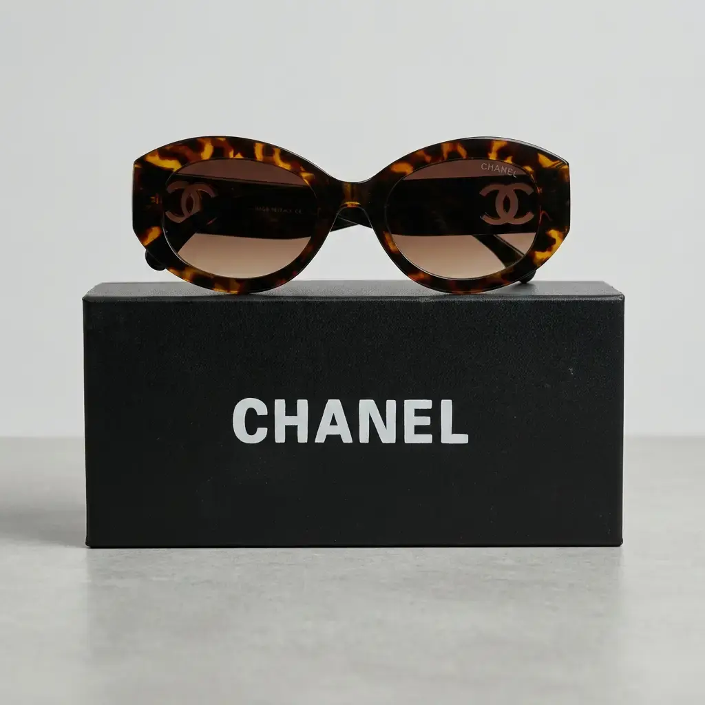 Gafas de sol ovaladas Carey (Inspiración Chanel) 01.webp