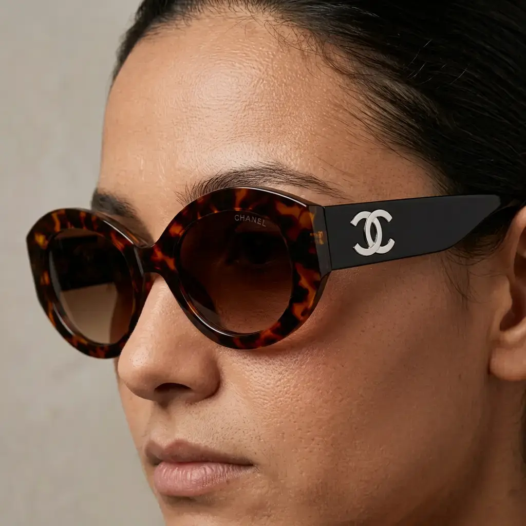 Gafas de sol ovaladas Carey (Inspiración Chanel) 04.webp