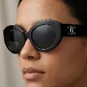 Gafas de sol ovaladas logotipo metalico Doble C (Inspiración Chanel) 04.webp