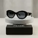 Gafas de sol ovaladas logotipo metalico Doble C (Inspiración Chanel) 05.webp