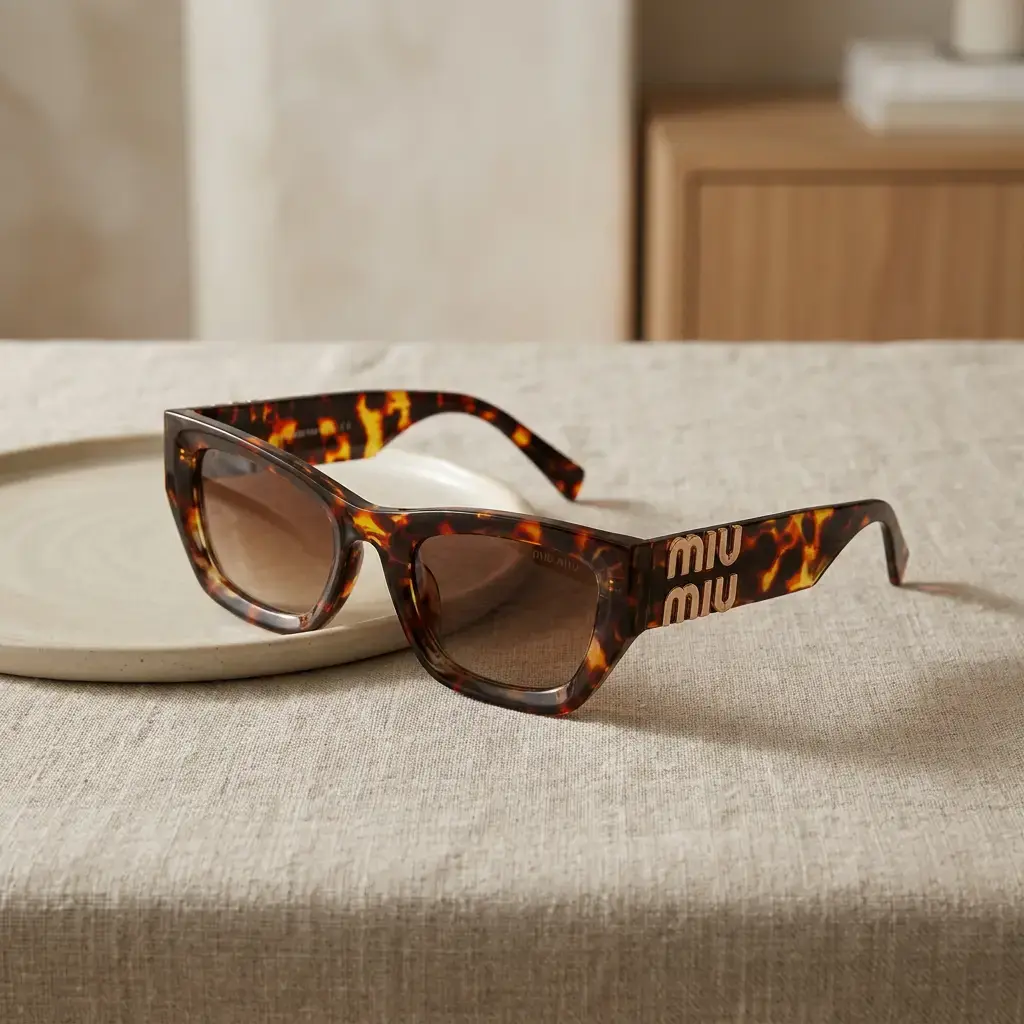 Gafas de sol  rectangular Glimpse Carey (Inspiración Miu Miu) 03.webp