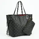 Bolso tote Neverfull con neceser Negro (Inspiración Louis Vuitton) 01.webp