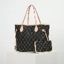 Bolso tote Neverfull Damier Negro (Inspiración Louis Vuitton) 04.webp