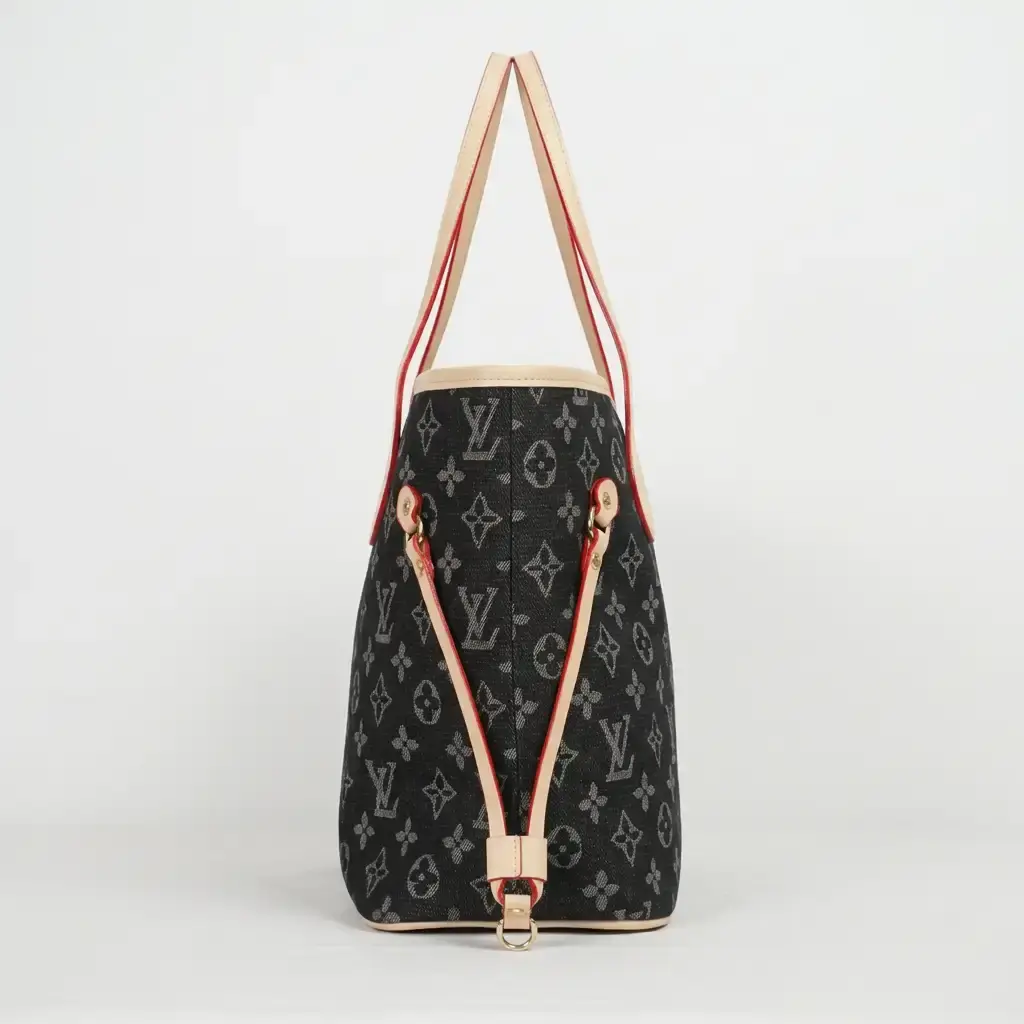 Bolso tote Neverfull Damier Negro (Inspiración Louis Vuitton) 02.webp