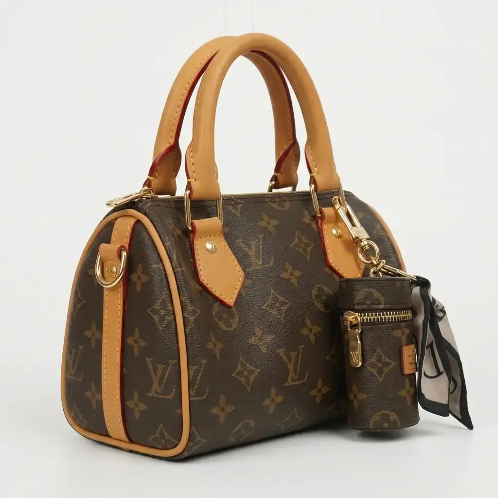 Bolso de hombro con cartera estampado Monogram (Inspiración Louis Vuitton) 06.webp