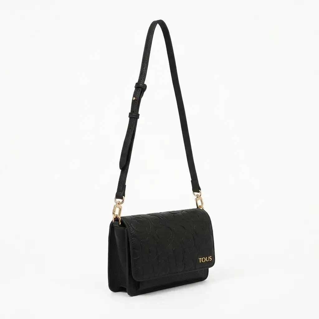 Bolso bandolera Audree Greta Negro(Inspiracion Tous) 01.webp