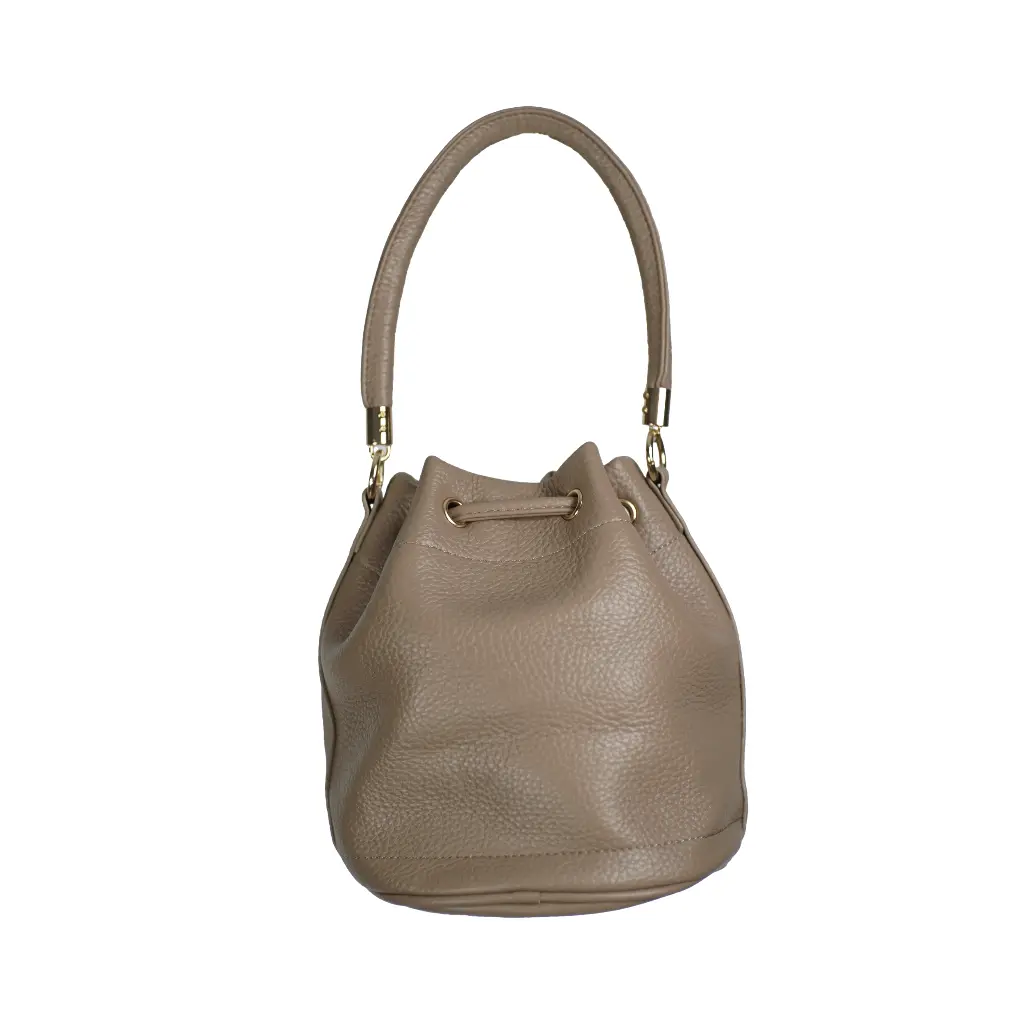 Bolso Bombonera The bucket (Inspiración Porfuit) Color camel 02.webp