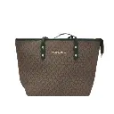 Bolso tote Quinn - Inspiración Michael Kors - grande con logotipo - Color Chocolate.webp