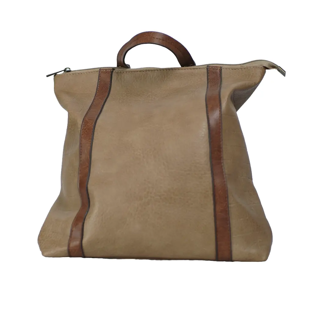 Mochila piel lineas (Inspiración Porfuis) Color marron 03.webp