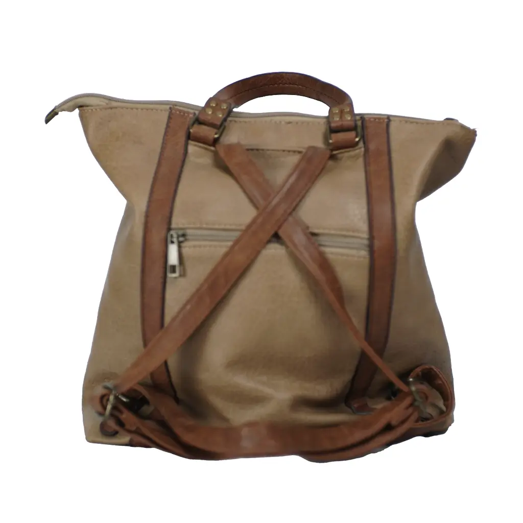 Mochila piel lineas (Inspiración Porfuis) Color marron 04.webp