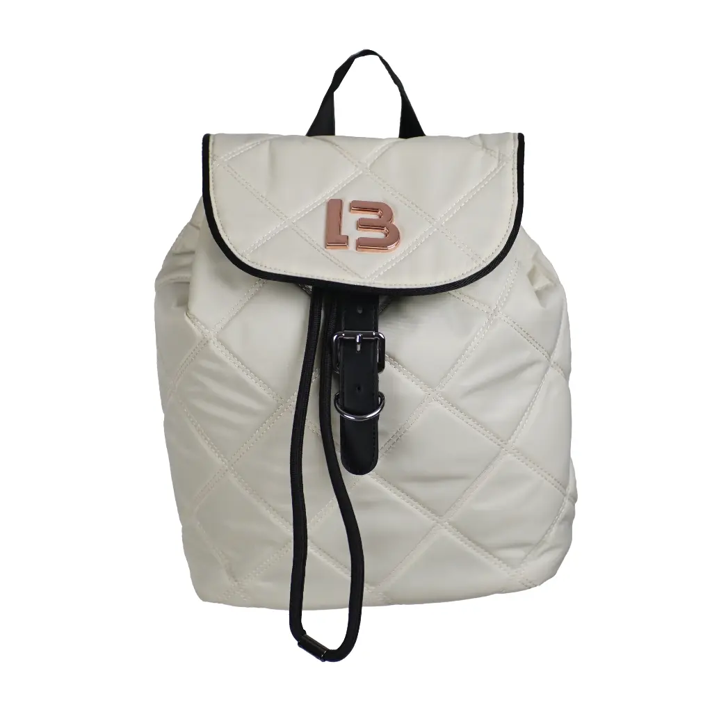 Bolso mochila acolchada (Inspiracion Bimba y Lola) Color Blanco.webp