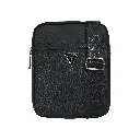 Bolso Bandolera Hombre Logo Triangular (Inspiración Guess) Color negro 01.webp