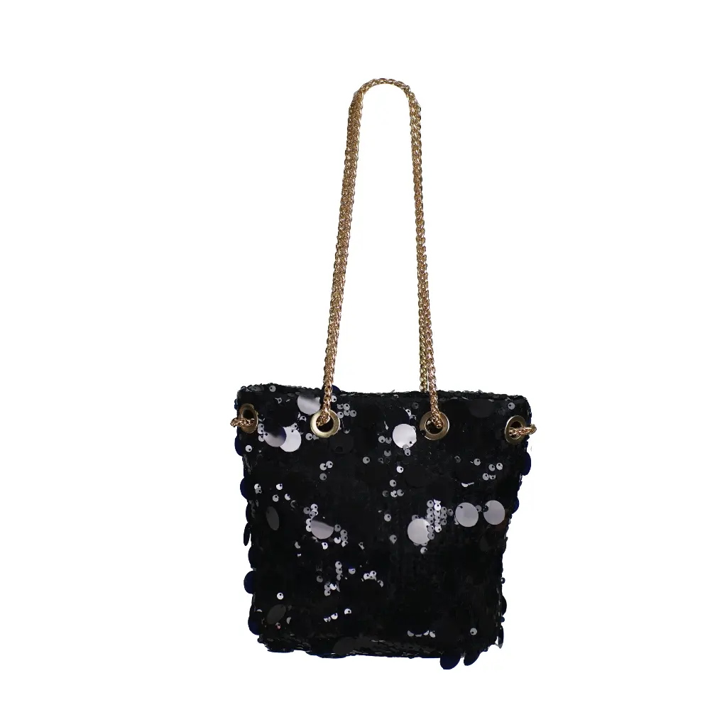 Bolso bandolera lentejuelas color negro 02.webp