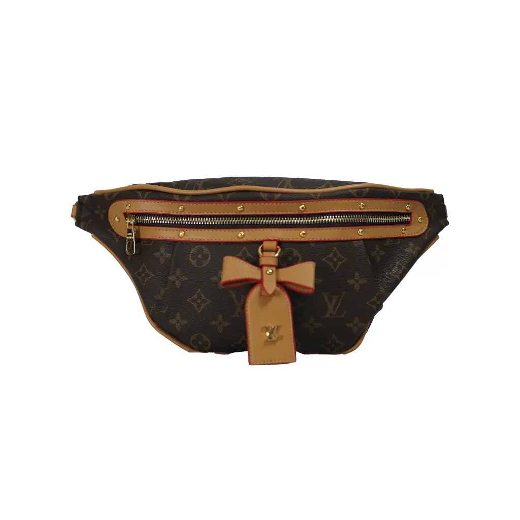 Bolso Riñonera Logo (Inspiración Louis Vuitton) Color marron 03.webp