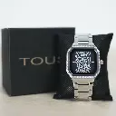 Reloj Analogico Cuadrado Icon Caos Dots(Inspiración Tous) Plata 01.webp