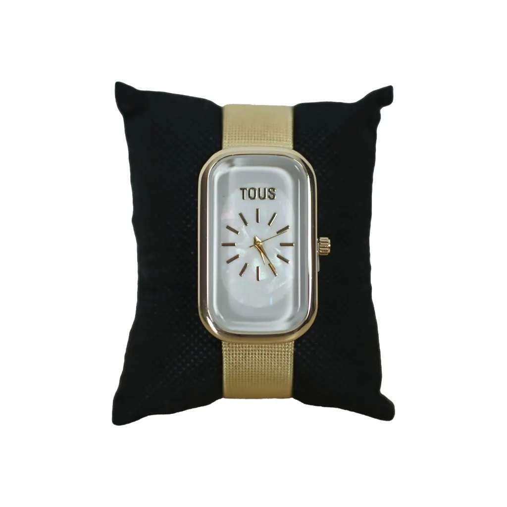 Reloj Analogico Rectangular (Inspiración Tous) Dorado 02.webp