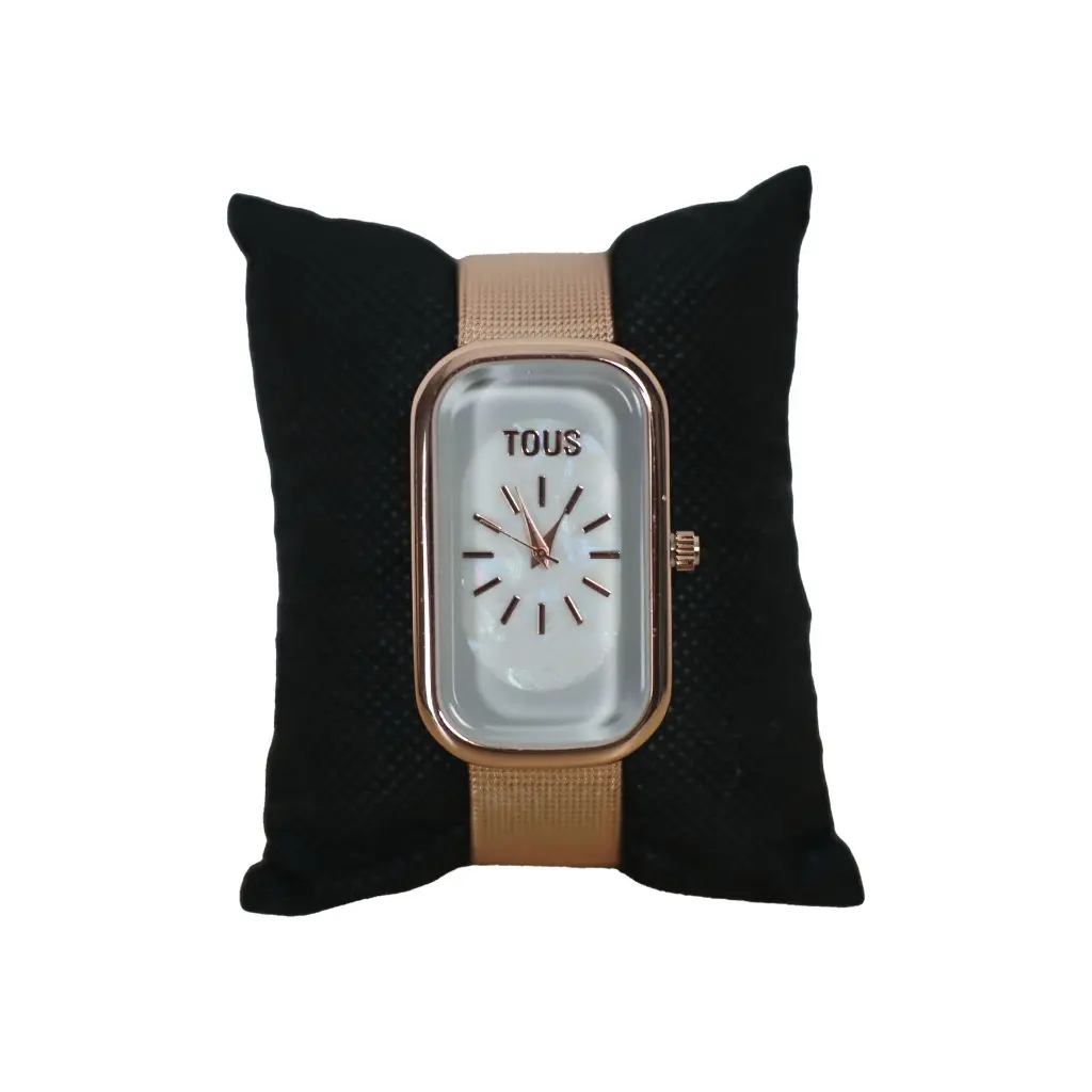 Reloj Analogico Rectangular (Inspiración Tous) Rosa 02.webp