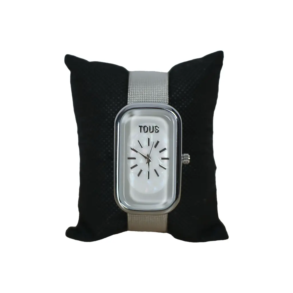 Reloj Analogico Rectangular (Inspiración Tous) Plata 02.webp
