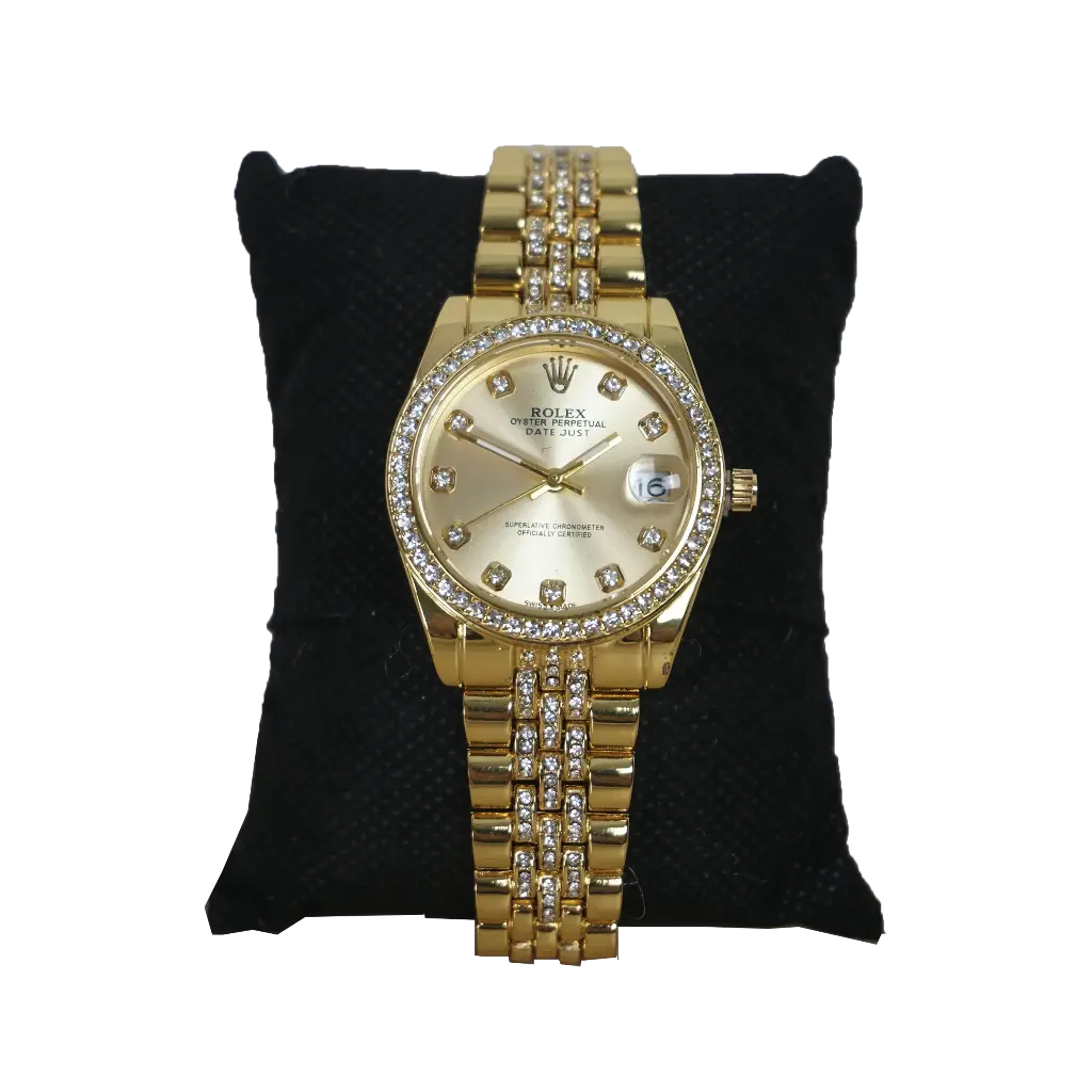 Reloj Analogico Yellow Gold Mujer (Inspiración Rolex) Datejust - Dorado - 01.webp
