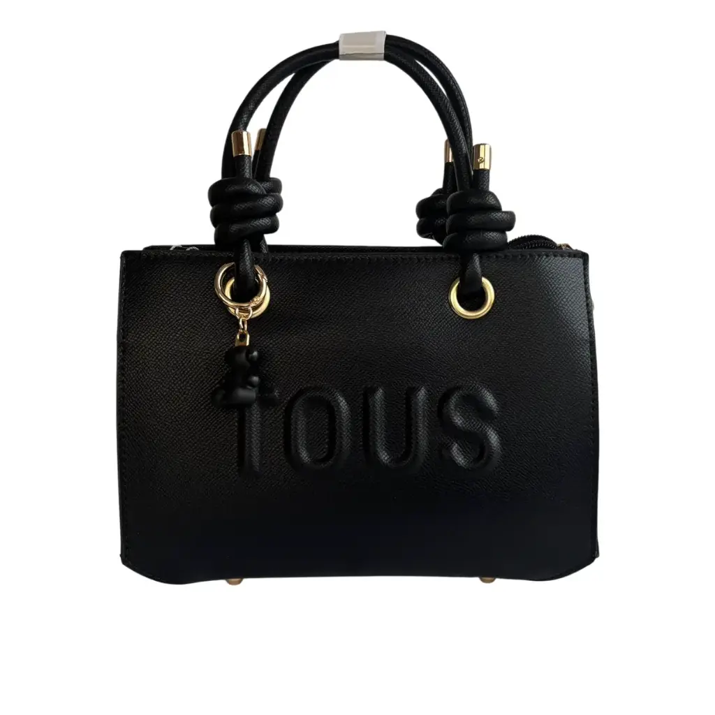 Bolso bandolera - Inspiración Tous Tipo Llavero - Color Negro.webp