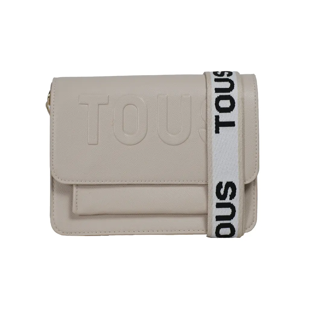 Bandolera mediana Audree (Inspiración Tous) Color blanco roto 01.webp