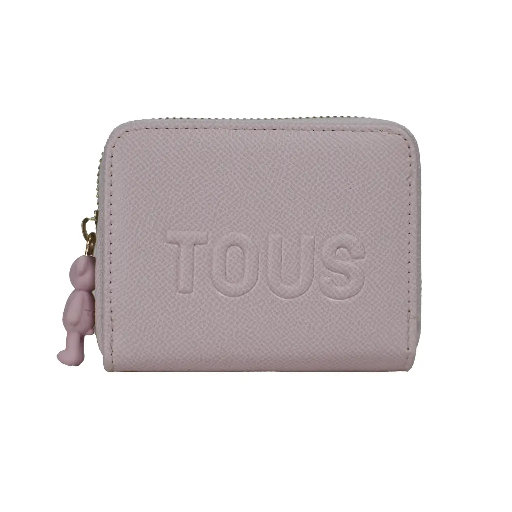 Monedero motivo Oso (Inspiración Tous) Color rosa palo.webp